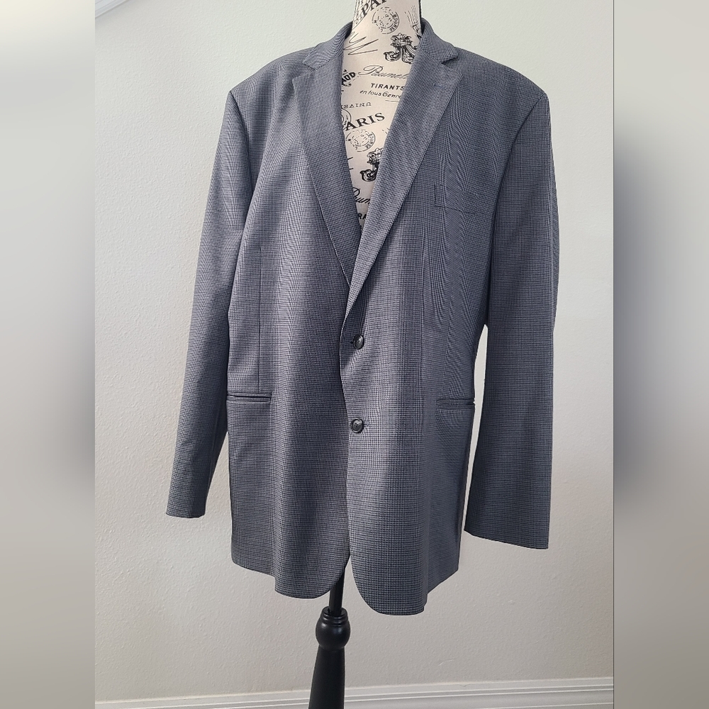Grey Houndstooth Men's Blazer